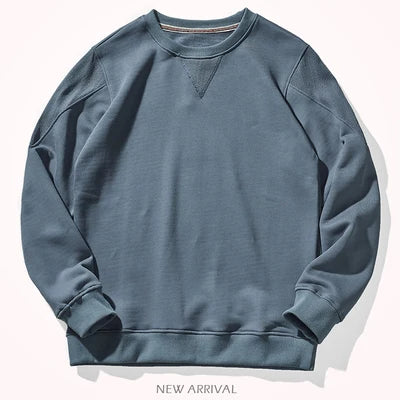 Felpa da uomo girocollo, vestibilità casual, disponibile in diversi colori