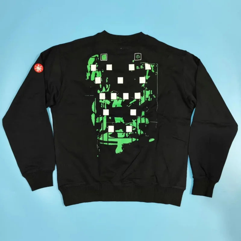 Unisex crew-neck sweatshirt with a graphic design, available in several colors and sizes