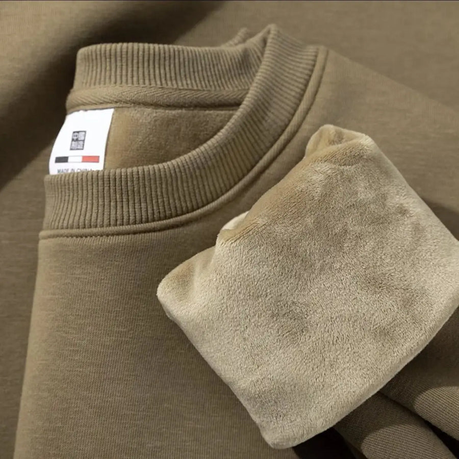 Sweat-shirt Unisexe Col Rond Doublure Douce Intérieure Plusieurs Couleurs