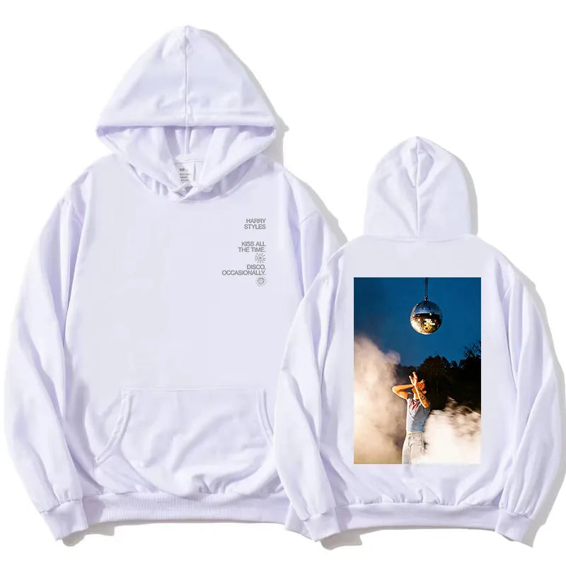 Sweat à capuche unisexe avec imprimé graphique devant et dos, plusieurs motifs et couleurs