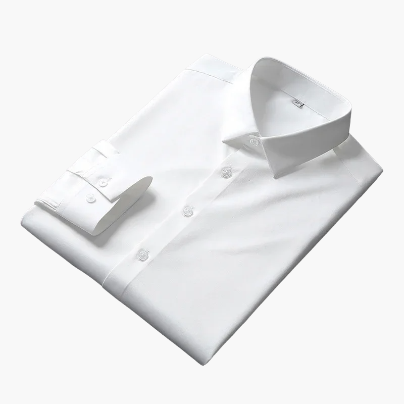 Skjorte til mænd med klassisk pasform, elegant til kontoret