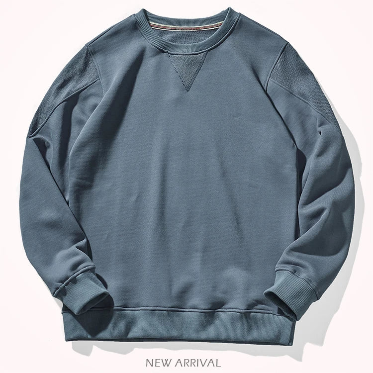 Felpa da uomo girocollo, vestibilità casual, disponibile in diversi colori