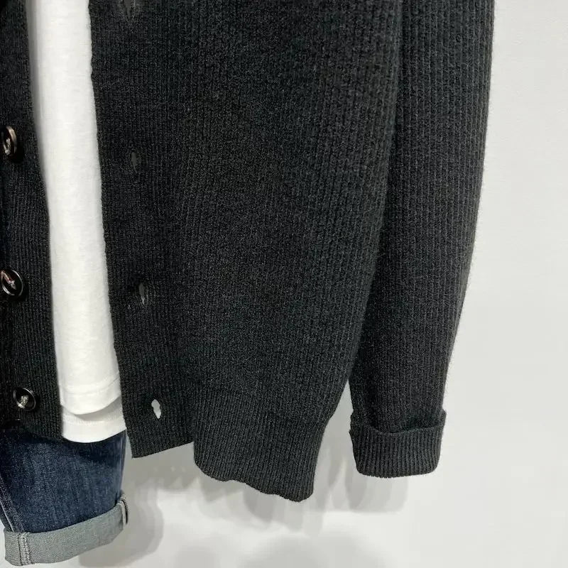Cardigan con zip stile casual da uomo – Look urbano elegante e versatile
