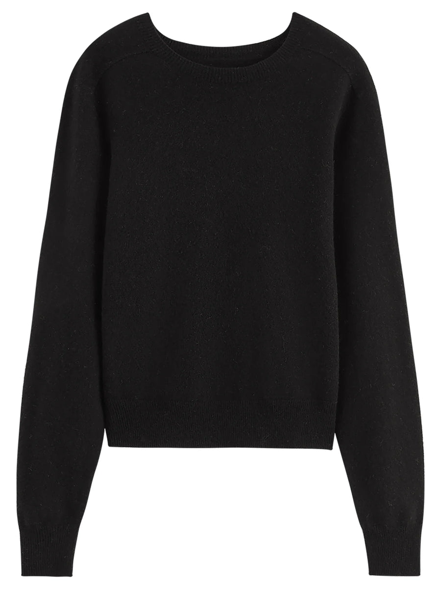 Maglione da donna morbido con collo rotondo e maniche lunghe, disponibile in diversi colori