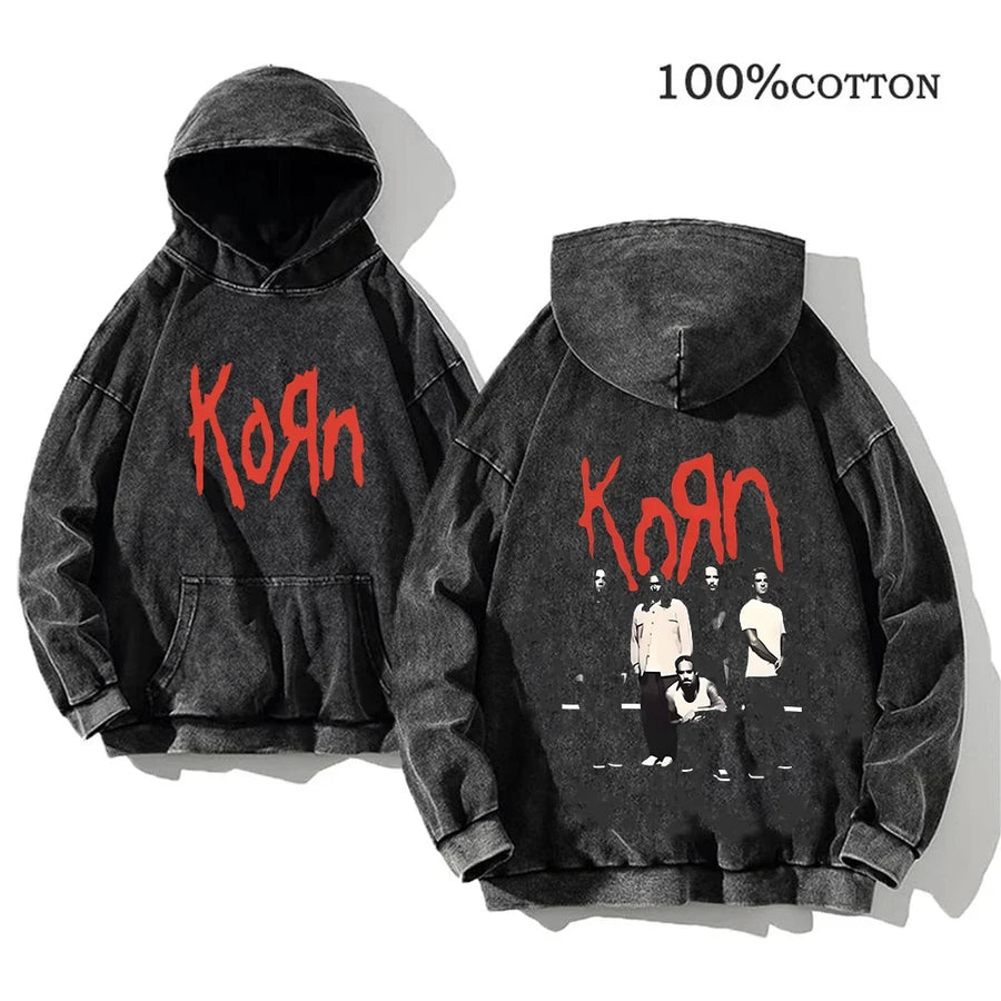 Sweat à Capuche Noir Décontracté à Imprimés Graphiques Variés