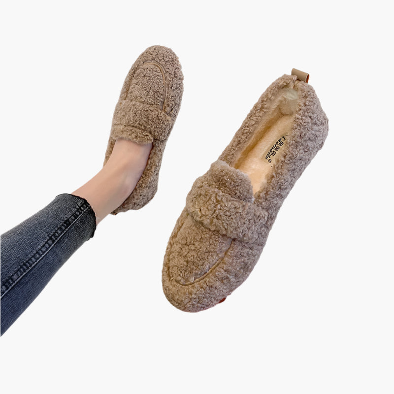 Zapatillas de mujer estilo mocasín suaves y cómodas para interior