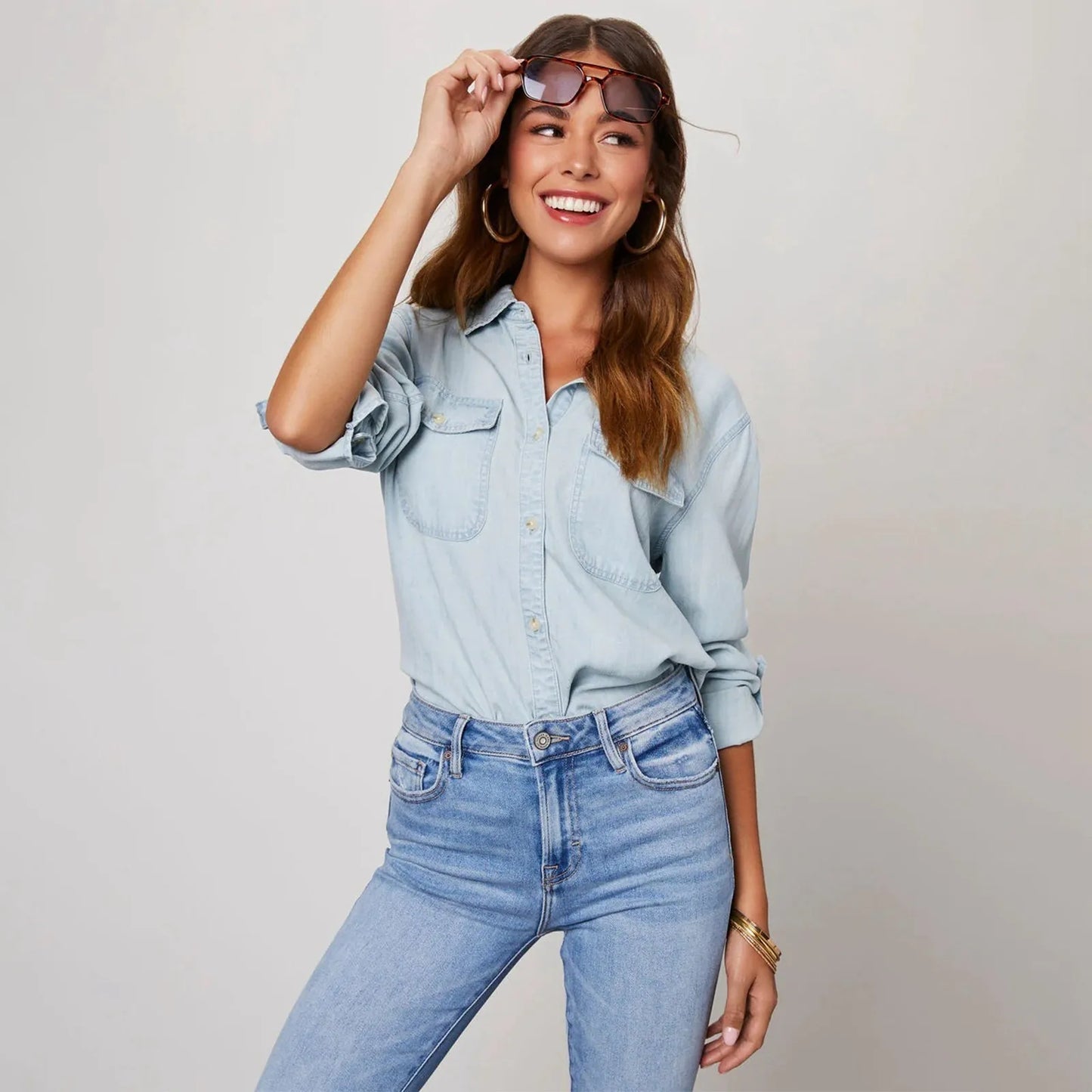 Charlotte – Let Denim Chemise