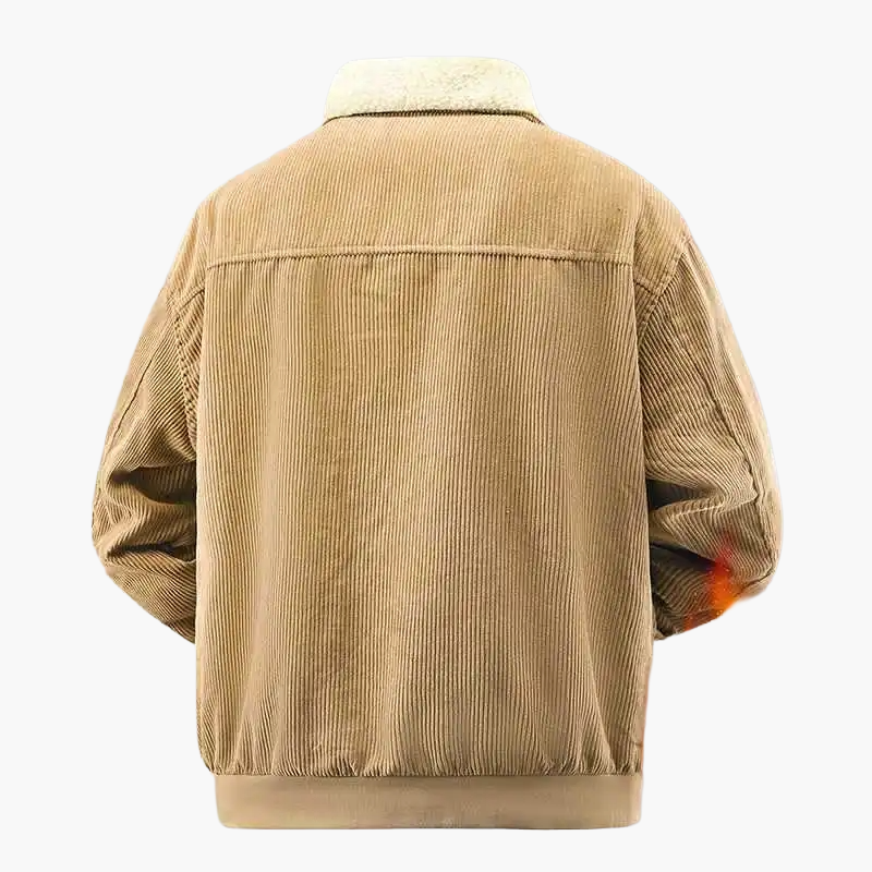 Chaqueta cálida de estilo urbano para hombre con forro grueso – Ideal para el invierno y actividades casuales