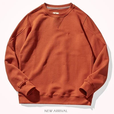 Felpa da uomo girocollo, vestibilità casual, disponibile in diversi colori