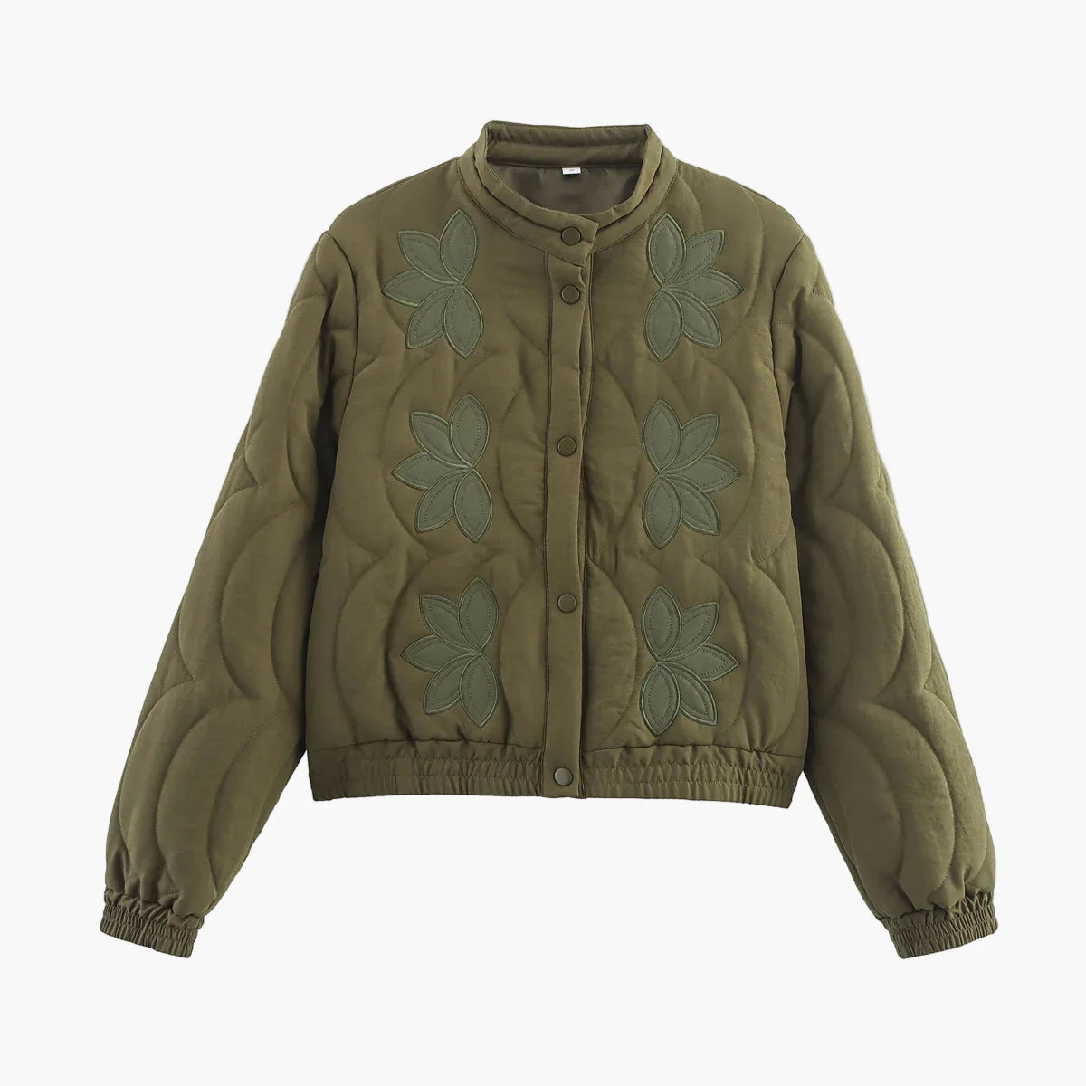 Chaqueta casual para mujer estilo bohemio con flores de moda