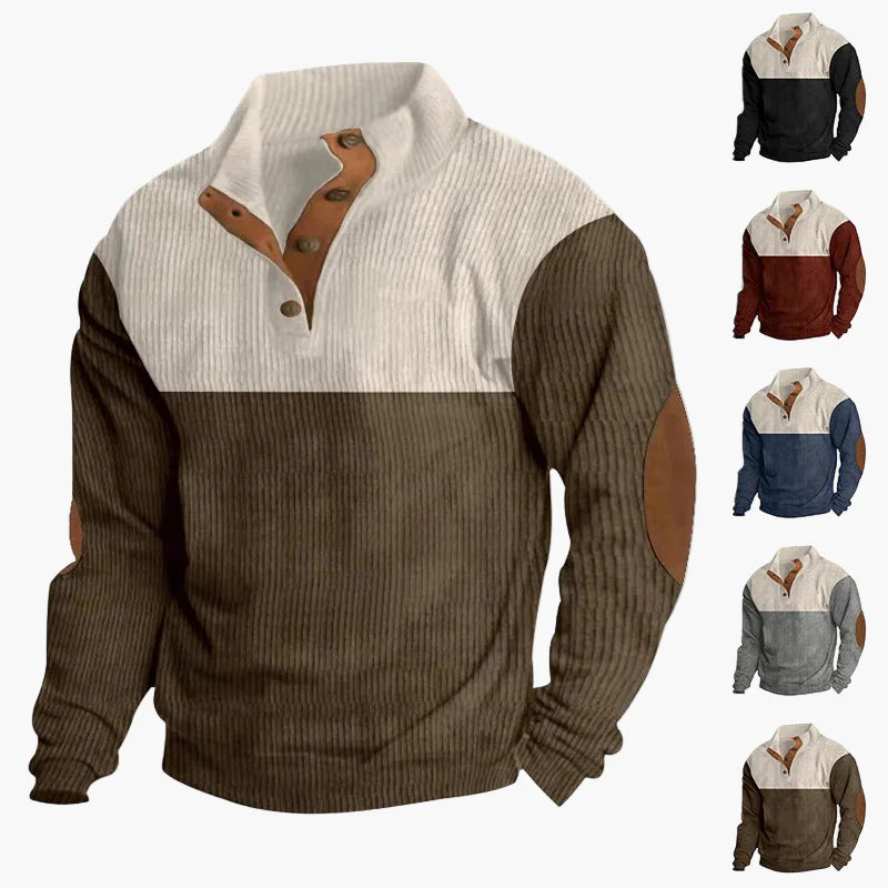 Casual button-up sweater for men – Stylish and comfortable urban fashion