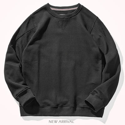 Felpa da uomo girocollo, vestibilità casual, disponibile in diversi colori