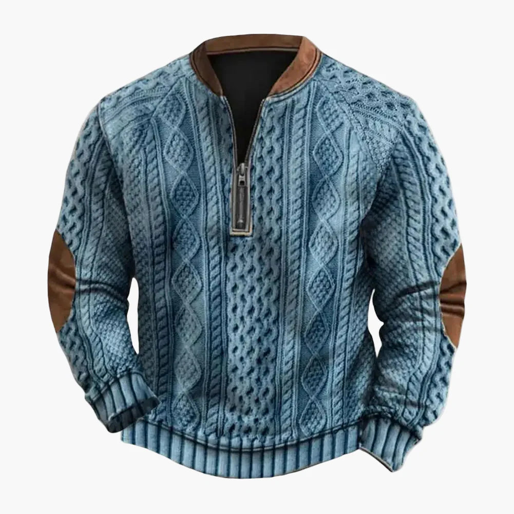 Sudadera para hombre con cuello redondo estilo patchwork sportswear chic para otoño e invierno