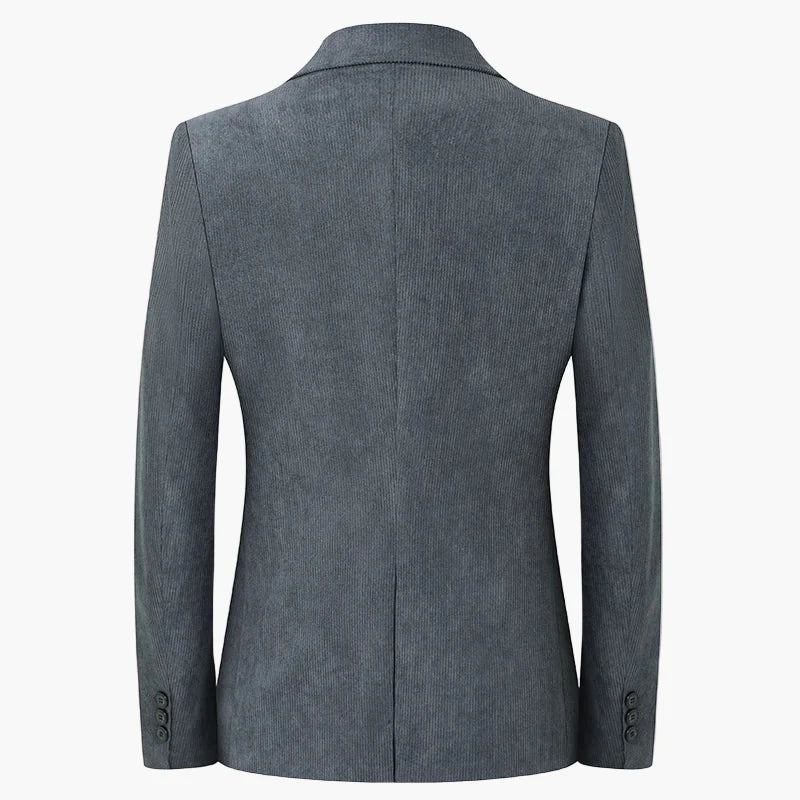 Avslappnad herrblazer med klassisk elegans för affärer och fritid
