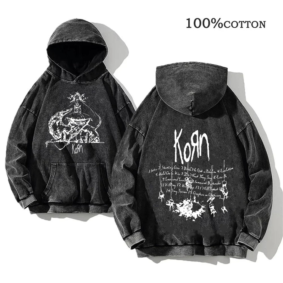Sweat à Capuche Noir Décontracté à Imprimés Graphiques Variés