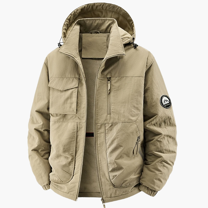 Men's Urban Style Hiking Jacket with Hood – Ideal for Outdoor and Daily Activities