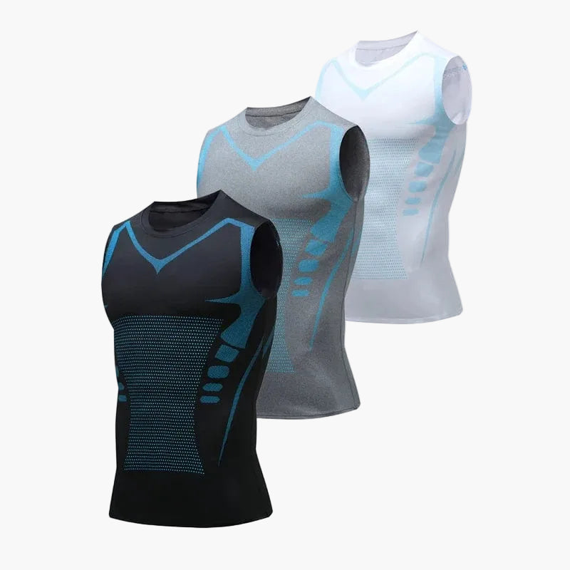 Kompressions-Sport- und Haltungsträger für Herren – Figurformendes Tanktop