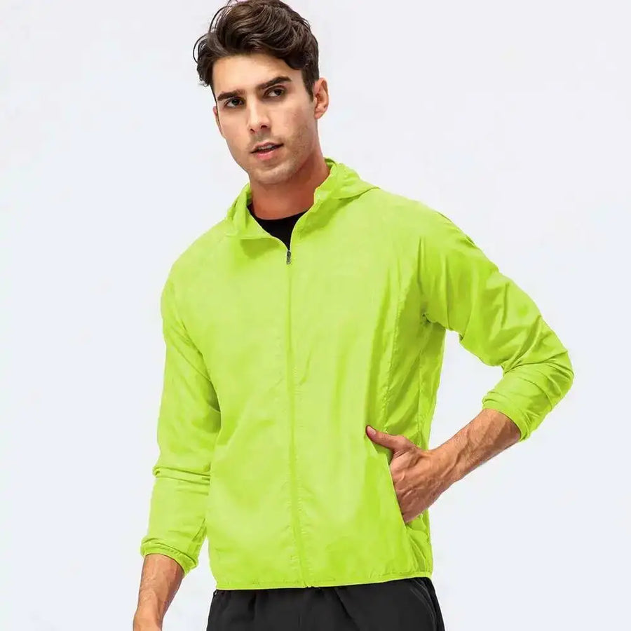 Leichte Unisex-Kapuzenjacke mit Reißverschluss