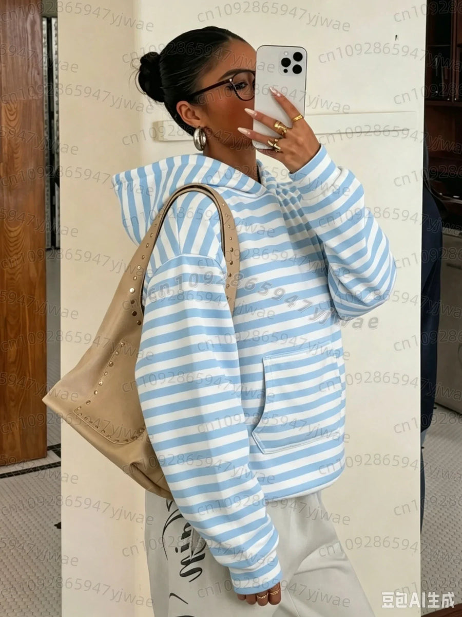 Sweat à Capuche Femme Camouflage Kaki Poche Kangourou