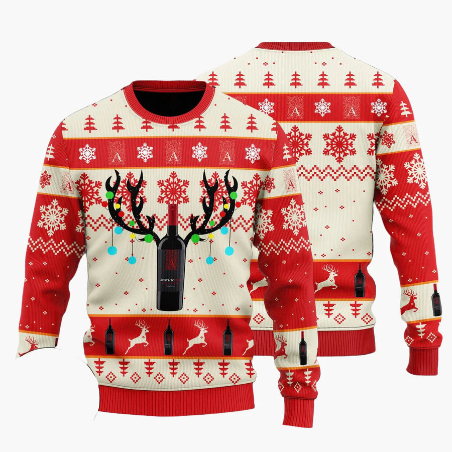 Kersttrui voor heren in lelijke trui stijl Jägermeister feest en origineel cadeau