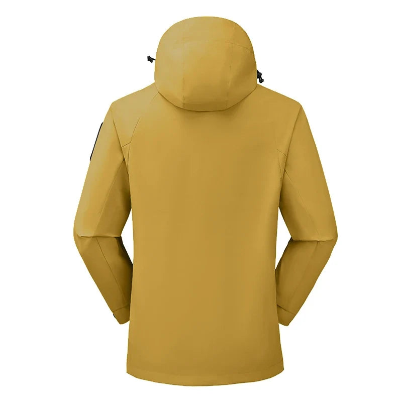 Veste Outdoor Monocouche Imperméable et Coupe-Vent avec Capuche