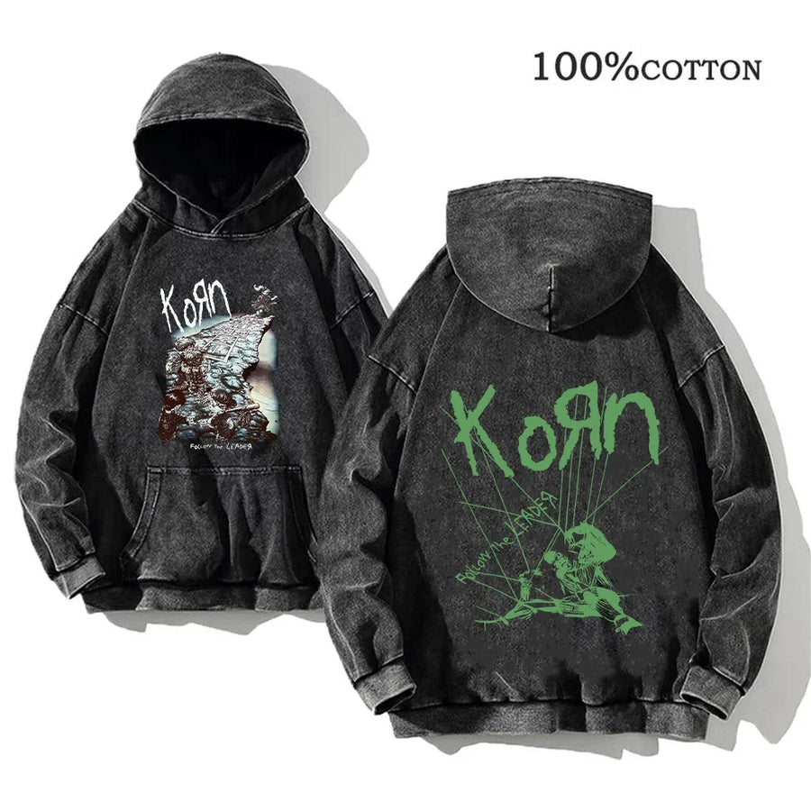 Sweat à Capuche Noir Décontracté à Imprimés Graphiques Variés