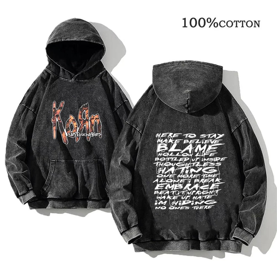 Sweat à Capuche Noir Décontracté à Imprimés Graphiques Variés