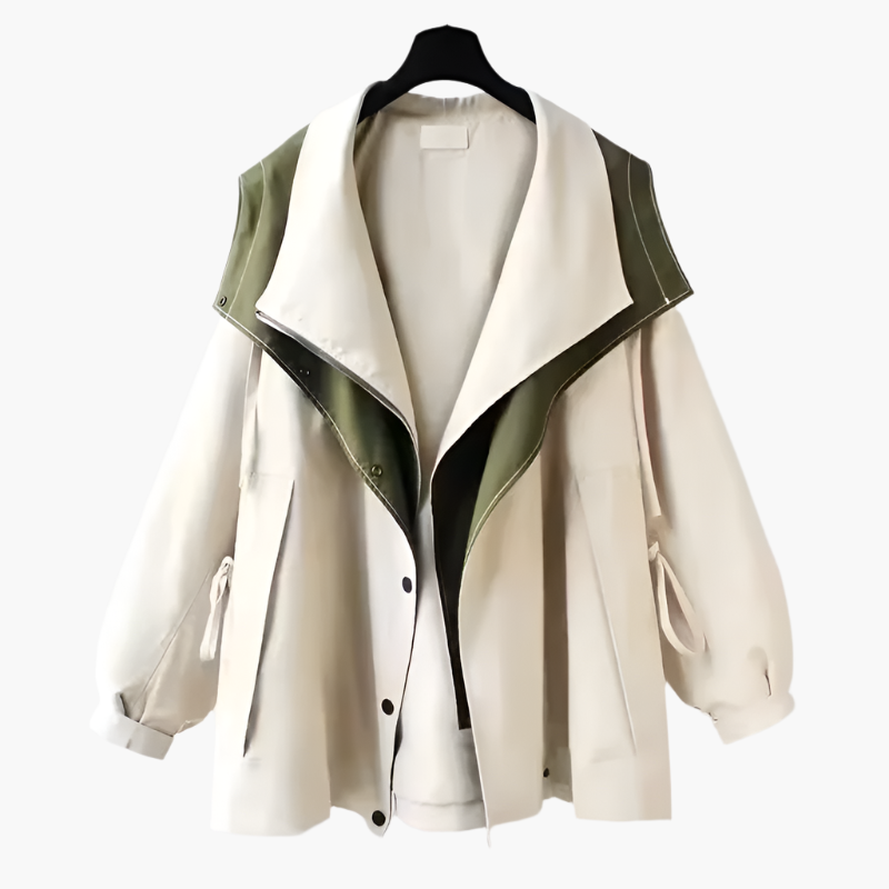 Chaqueta oversize cortavientos para mujer estilo urbano versátil