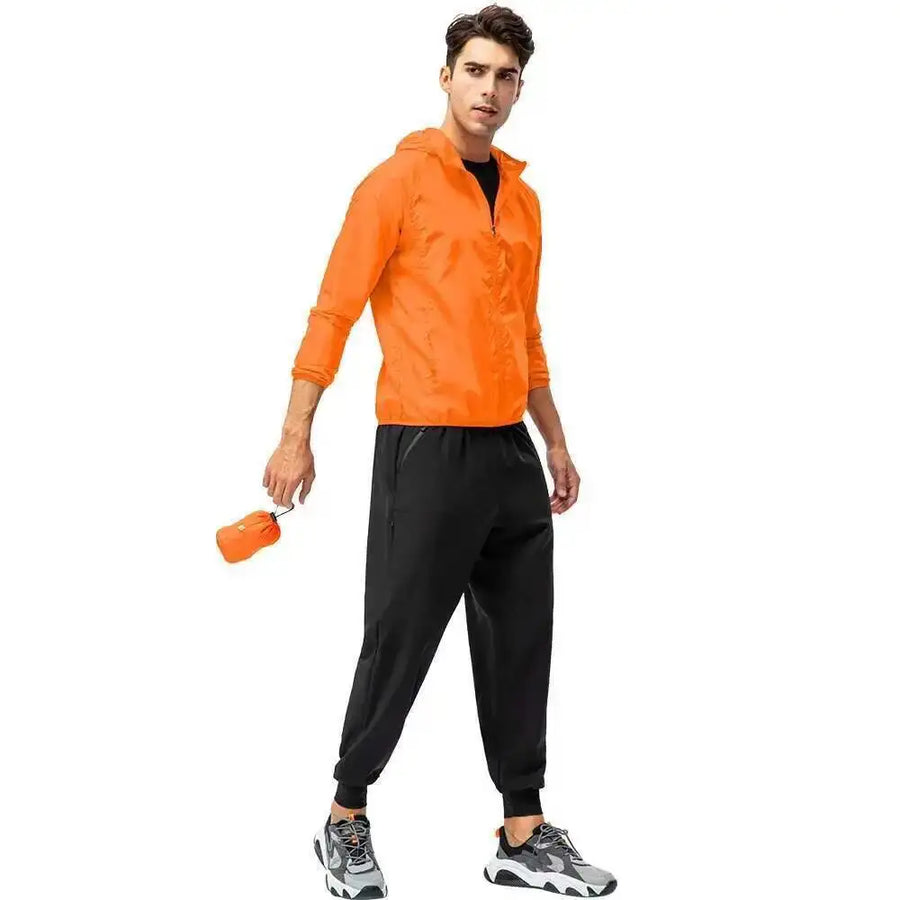 Leichte Unisex-Kapuzenjacke mit Reißverschluss