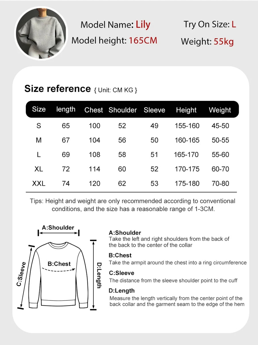 Unisex rundhalsad sweatshirt med bokstavstryck i ledig stil