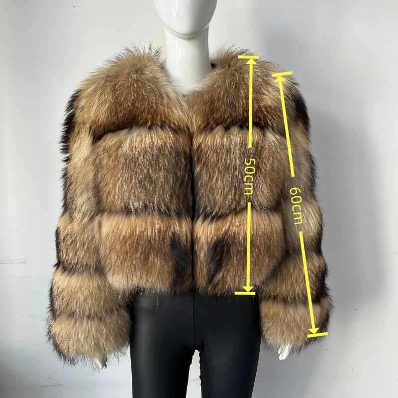 Kurze Damenjacke aus strukturiertem Kunstpelz, weit geschnitten, in verschiedenen Farben