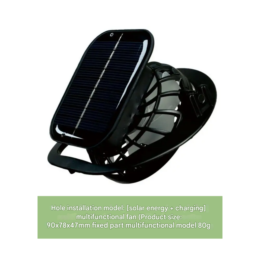 Chapeau de soleil large bord avec ventilateurs solaires intégrés