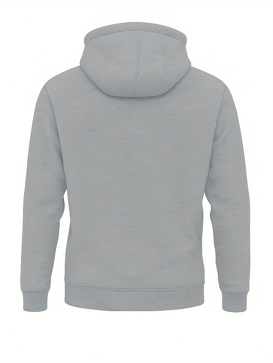 Sweat à Capuche Homme Mi-Zip avec Poches Zippées Devant Kaki