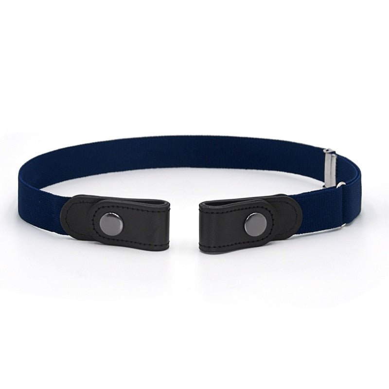 Invisible Elastic Belt with Flat Buckle for Pants, Jeans, and Shorts