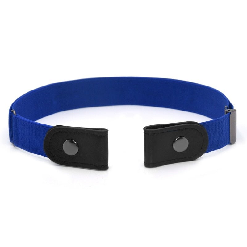 Invisible Elastic Belt with Flat Buckle for Pants, Jeans, and Shorts