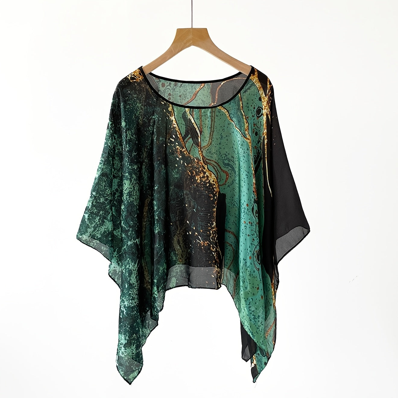 Chal para mujer estilo bohemio con estampado floral elegante para playa y salidas casuales