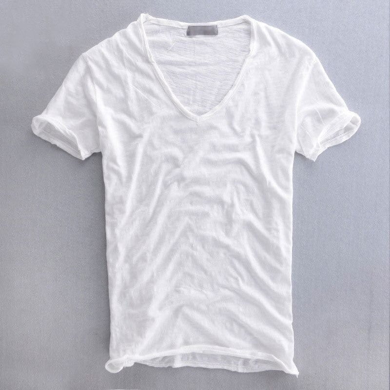Men's V-neck T-shirt casual style fashionable – Ideal for all occasions