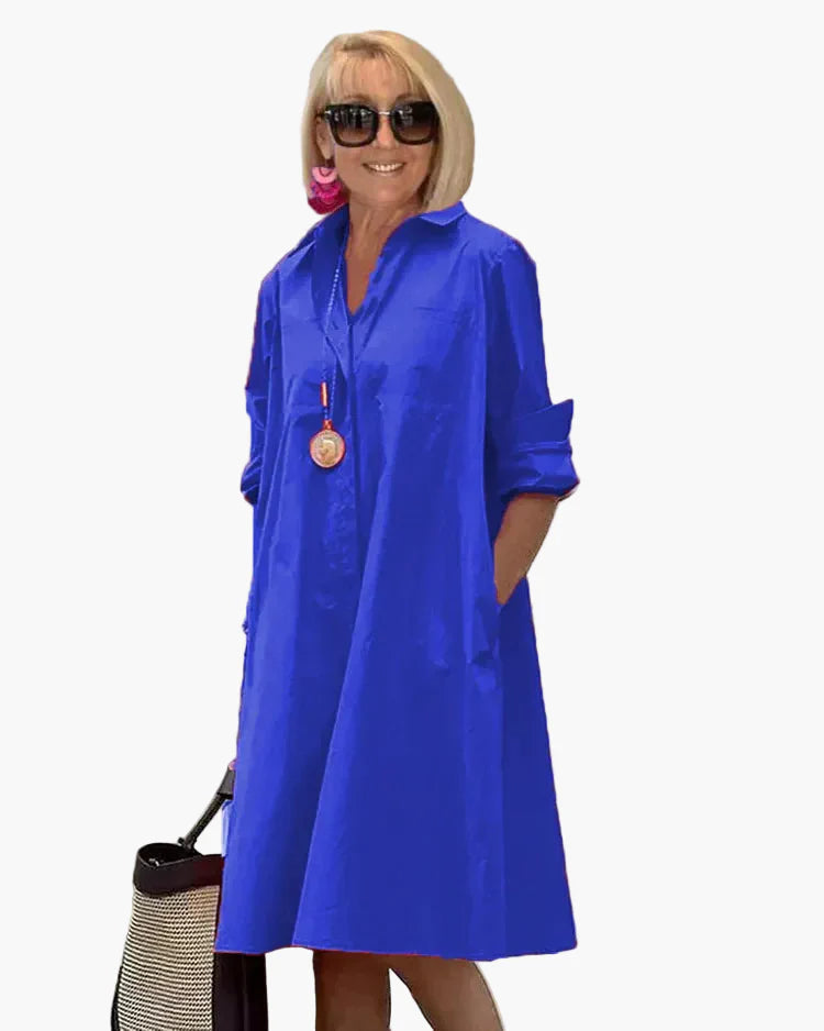 Wijde chique nachthemdjurk voor dames, elegante ontspannen stijl, ideaal voor dagelijks gebruik