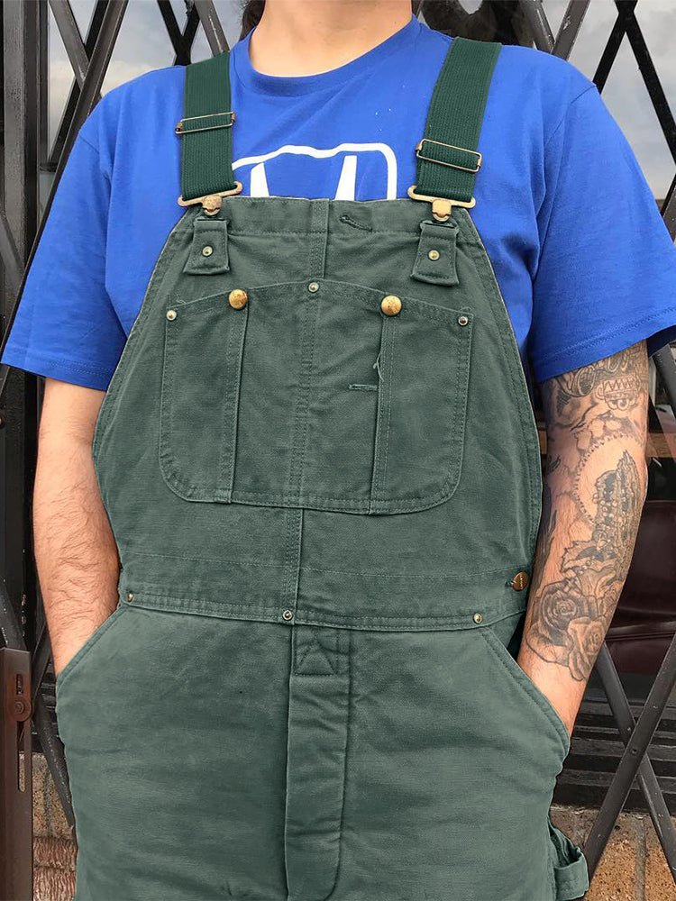 Loose overalls with adjustable straps and pockets