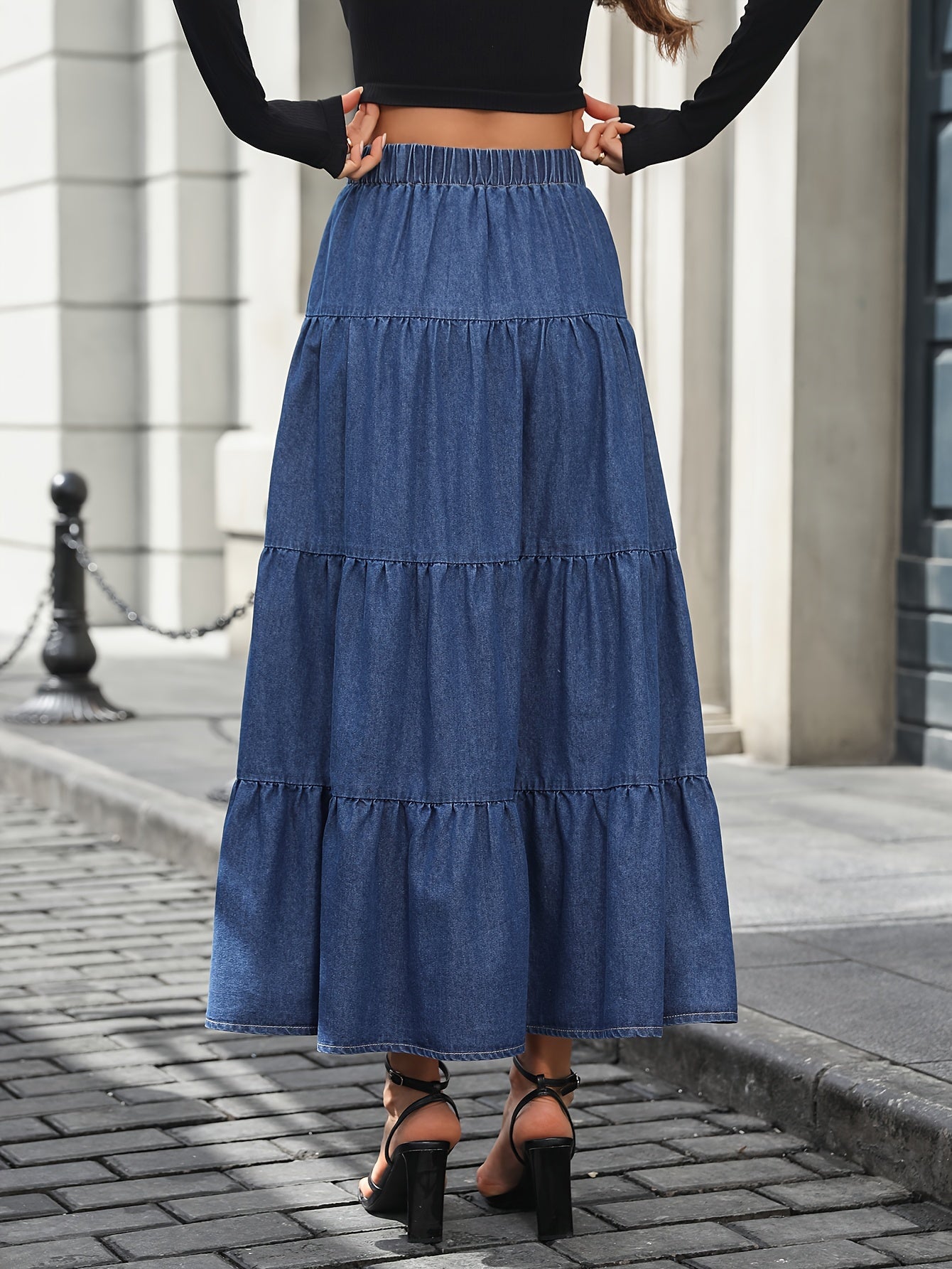 Jupe Longue Femme Élégante Style Bohème pour Printemps Été