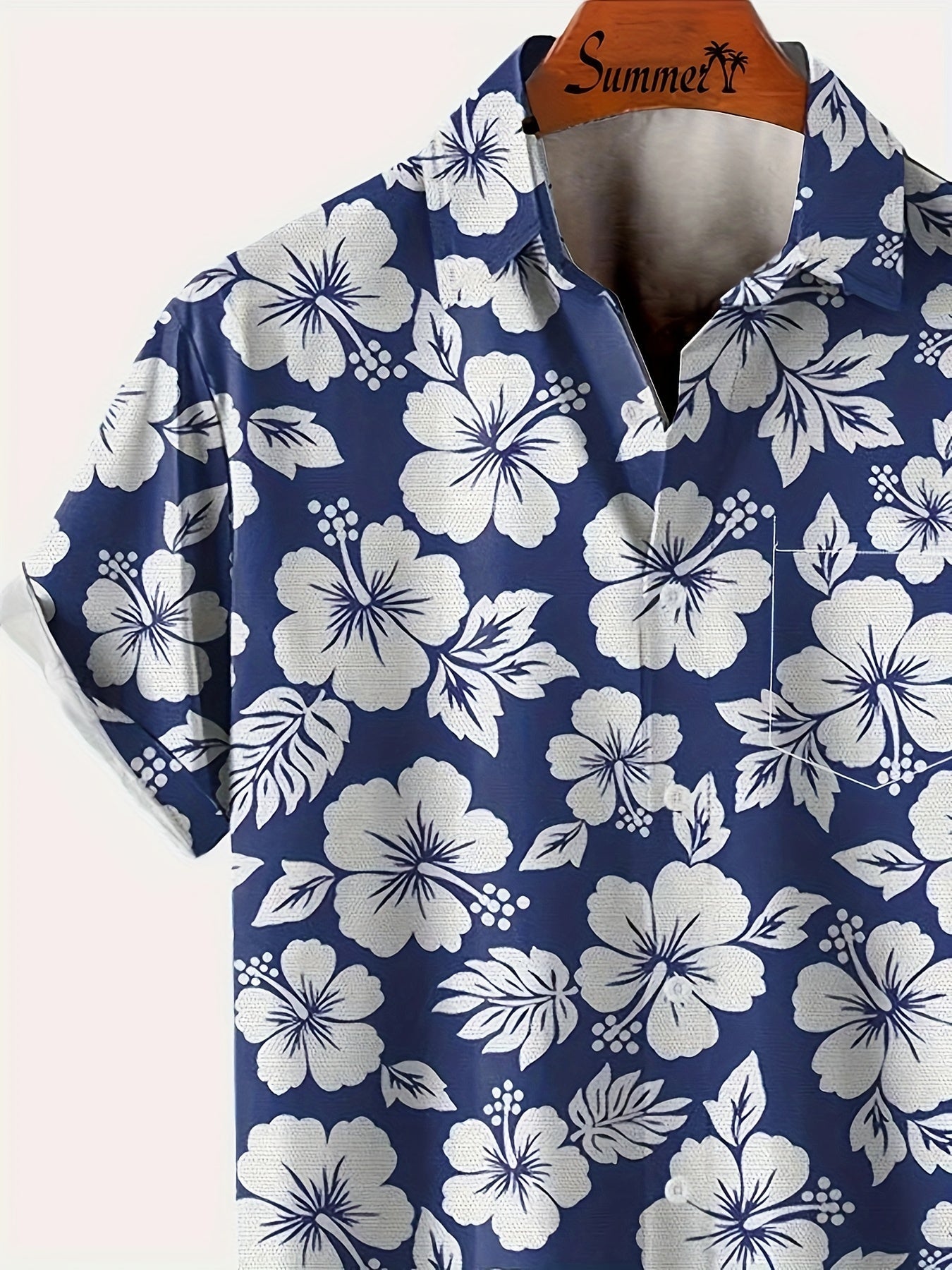 Chemise hawaïenne homme style vacances motif floral - Idéale pour l'été et la plage
