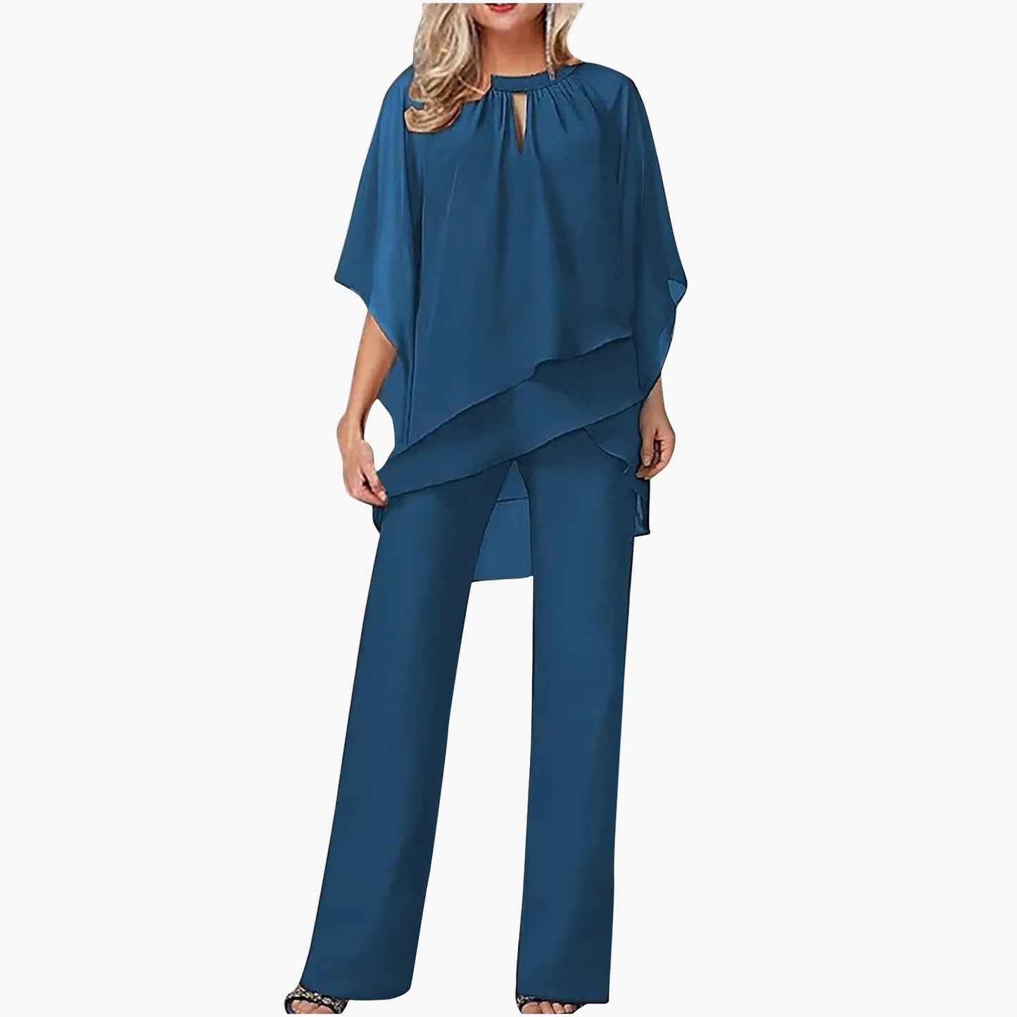Ensemble Pantalon Élégant Femme Style Festif et Chic pour Occasions Formelles