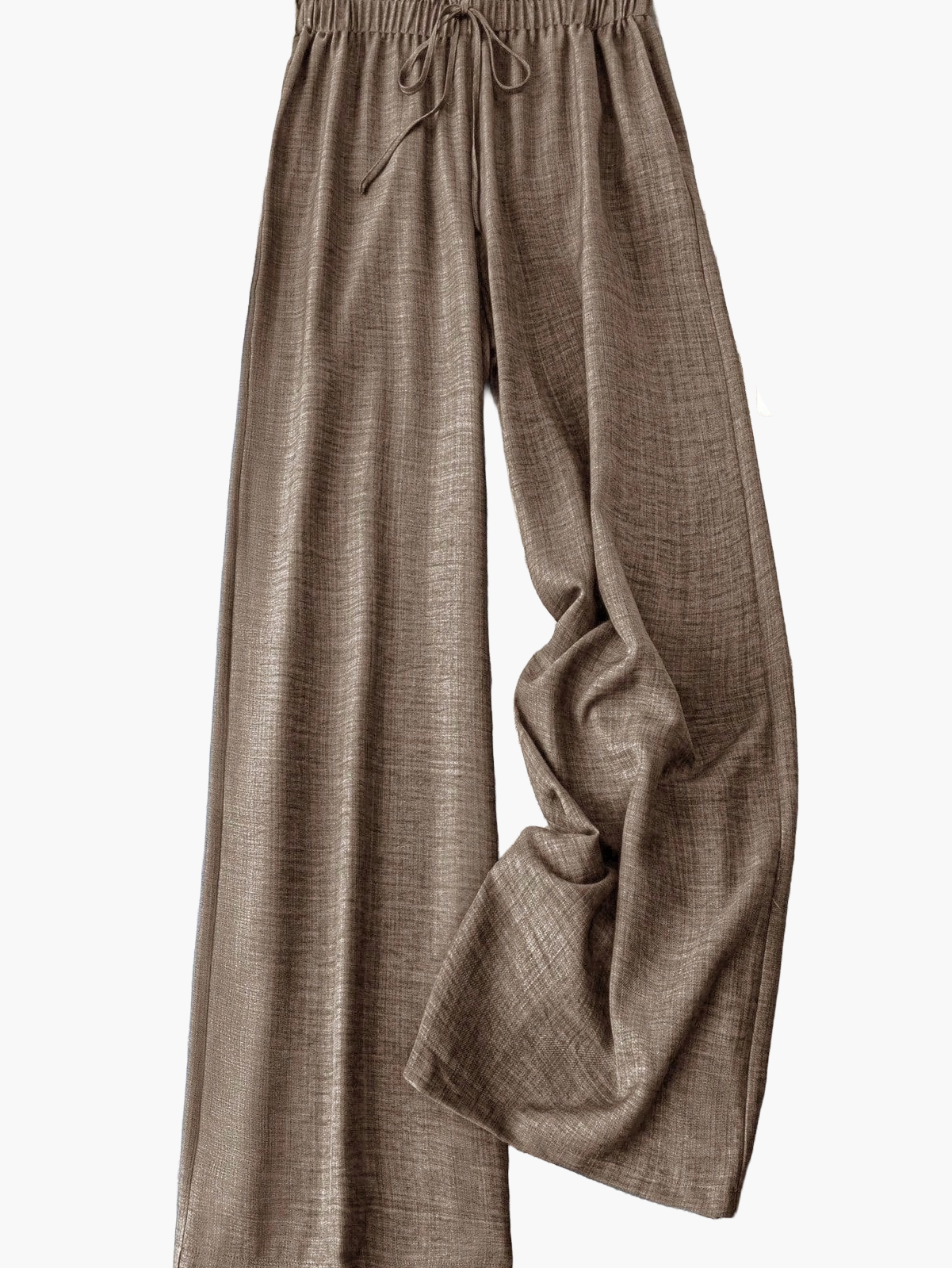 Pantalon large femme style décontracté à taille élastique – Idéal printemps et été