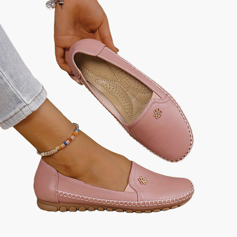 Afslappede damesko i penny loafer-stil til daglig komfort