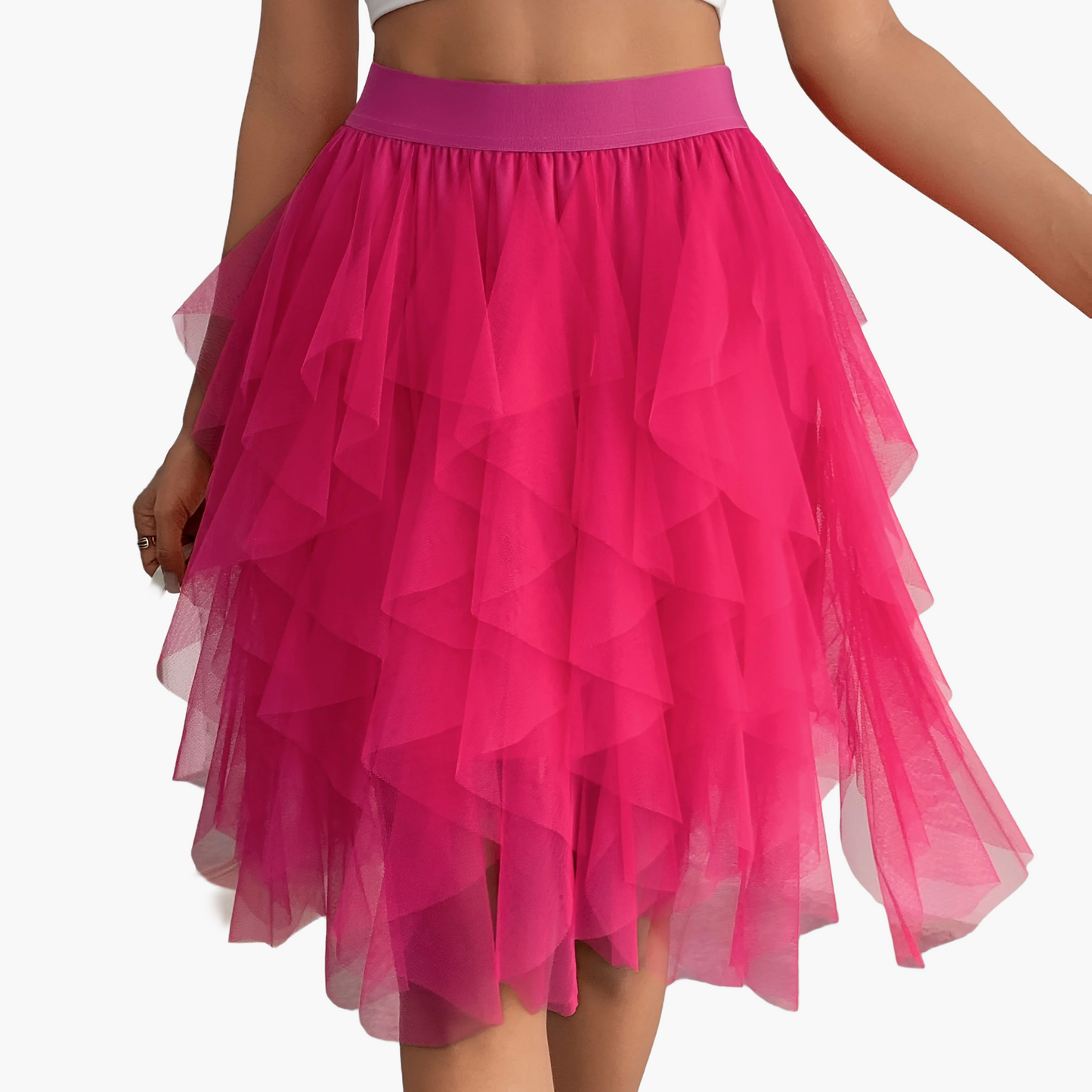 Eleganter Damen-Tutu-Rock im Tänzerinnen-Stil für festliche oder alltägliche Outfits