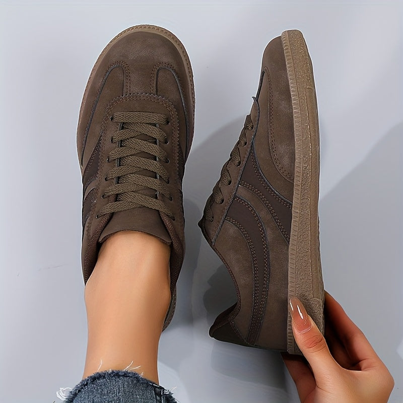 Baskets décontractées vintage pour femme, style urbain polyvalent