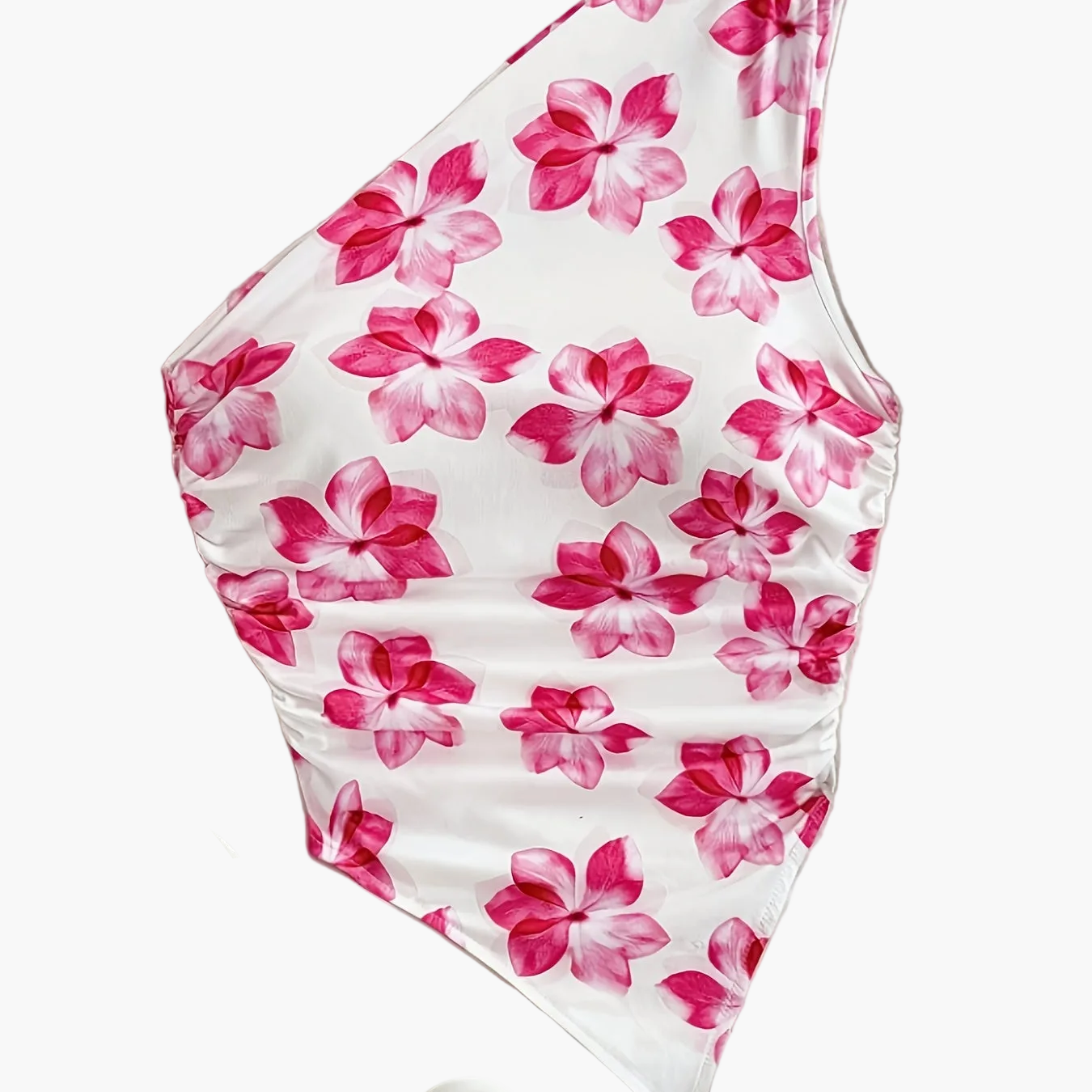 Body une épaule motif floral style élégant pour femme – Idéal printemps/été