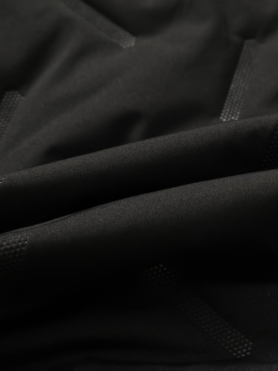 Gilet sans manches homme noir à capuche doublure polaire chaude matelassé