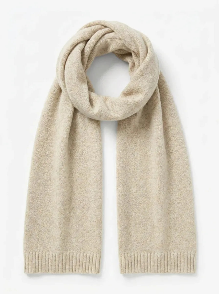 Écharpe Tricotée Chaude Hiver Unisexie Couleur Unie
