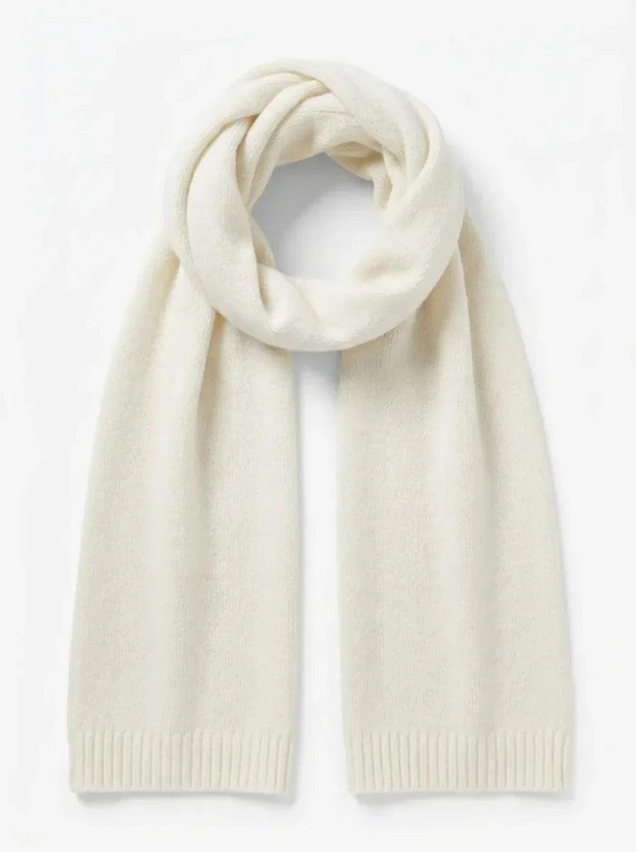 Écharpe Tricotée Chaude Hiver Unisexie Couleur Unie